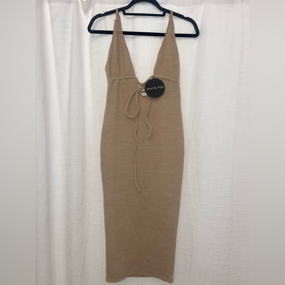 WHITE FOX - beige dress